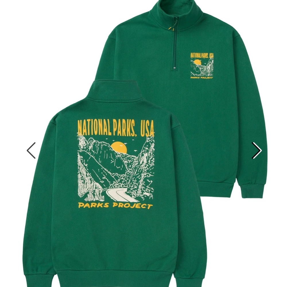 National Parks Puff Print Quarter Zip Fleece